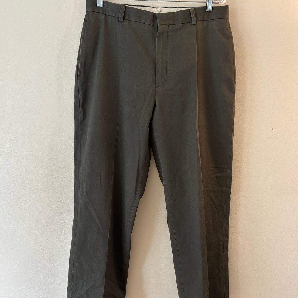 L.L. Bean Men's Olive Green Chinos